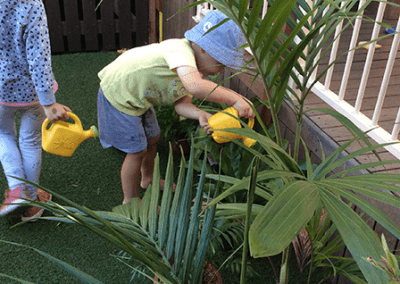 nature play at child care mayfield