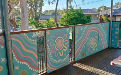 Indigenous Mural by Dhiiyaan Art at Merewether Heights